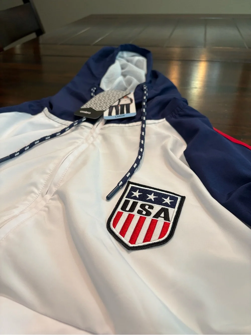 UMBRO Team USA World Cup Pullover Jacket Size  L, New With Tags!
